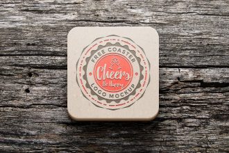 Coaster Mockup PSD