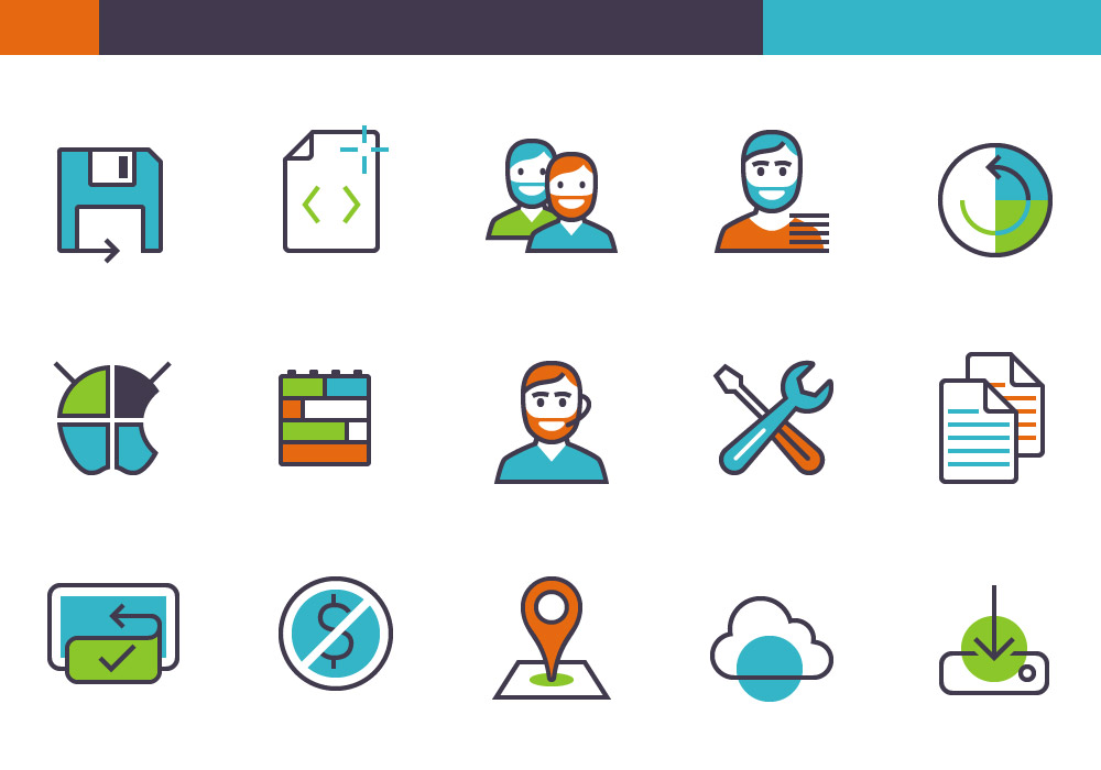 Apps And Products Features Free Icon Set