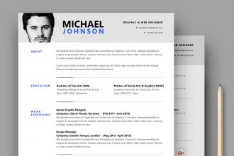 Resume PSD Template