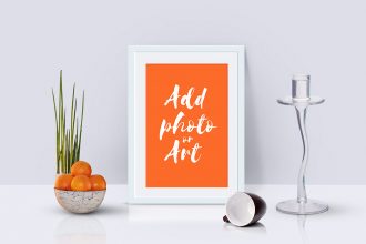 Photo Frame Mockup Scene