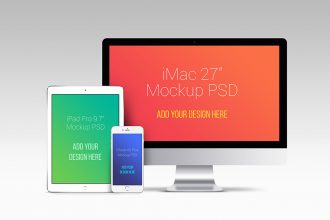 Apple Devices PSD Mockup Templates