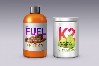 Supplement Product Packaging Mockups