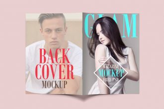 Magazine Mockup PSD Template