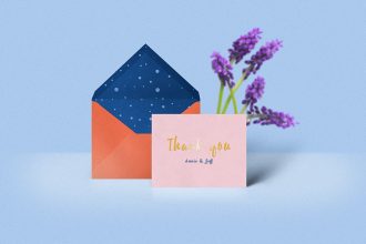 Thank You Card Mockup Template