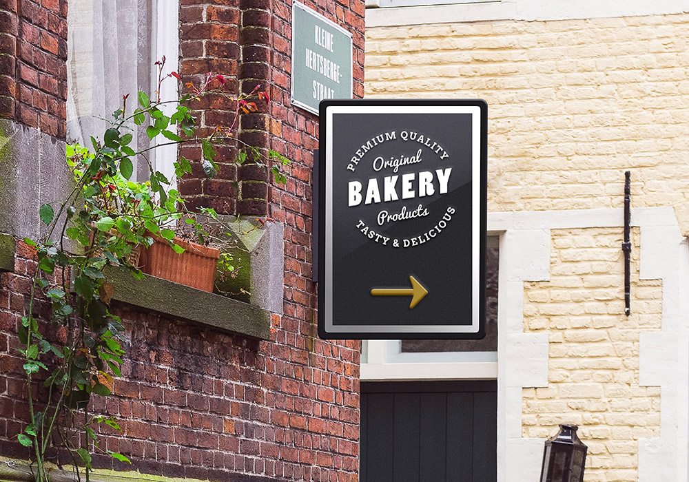 Public Signage Logo Mockup