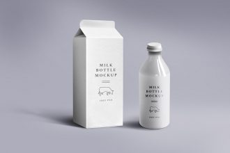 Milk Packaging Mockup