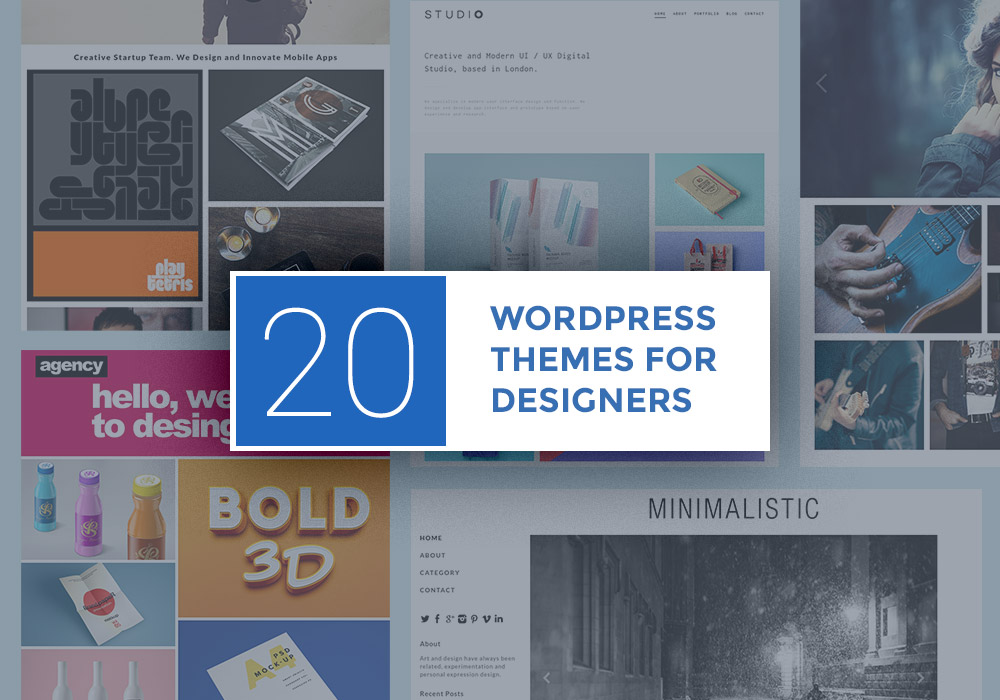 20 Clean WordPress Themes for Designers (Free and Premium)