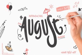 August Fonts & Design Bundle