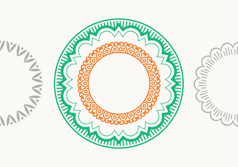 Decorative Round Frames Vector Pack