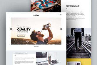 Free Website PSD Template