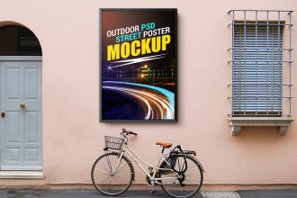 Outdoor Street Poster Mockup