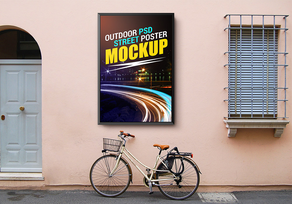 Outdoor Street Poster Mockup