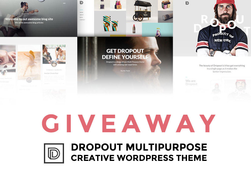 Giveaway: Win 3 Copies of Dropout WordPress Multi-Purpose Theme