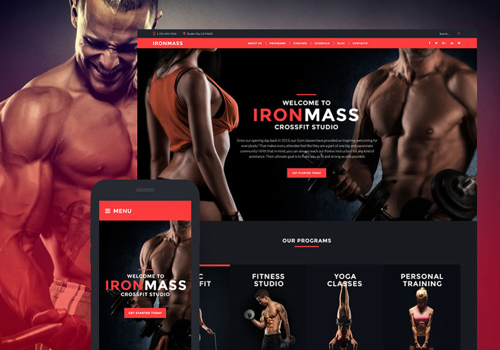 Build Website Muscles With The IronMass – A Professional Sports WordPress Theme