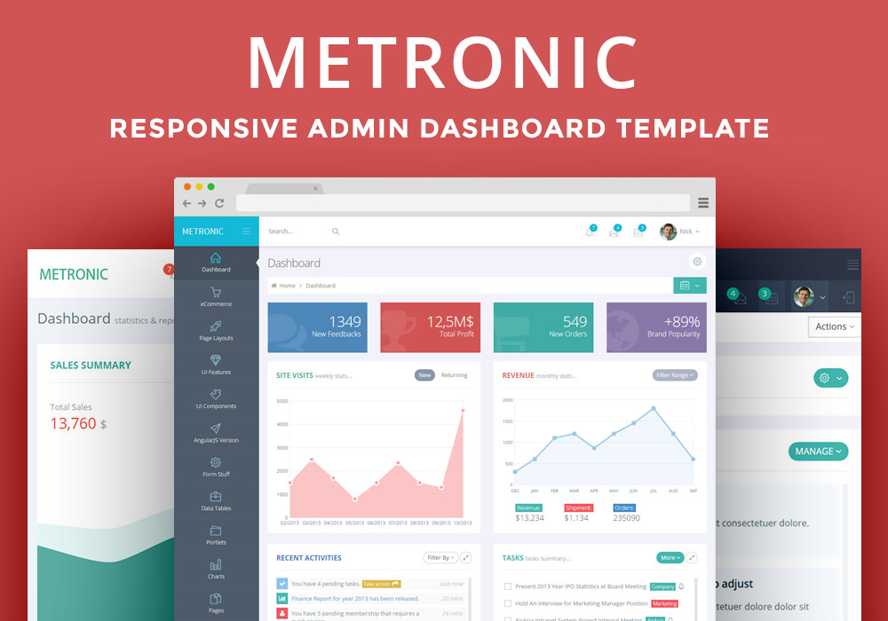 Metronic – The Best Admin Dashboard Template Available