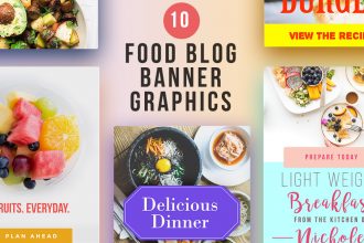 Food Blog Banner Graphics