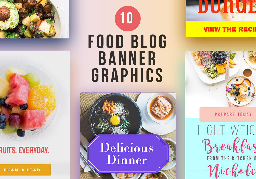 10 Food Blog Banner Graphics