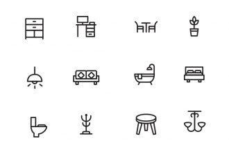 Home Decor & Furniture Icons