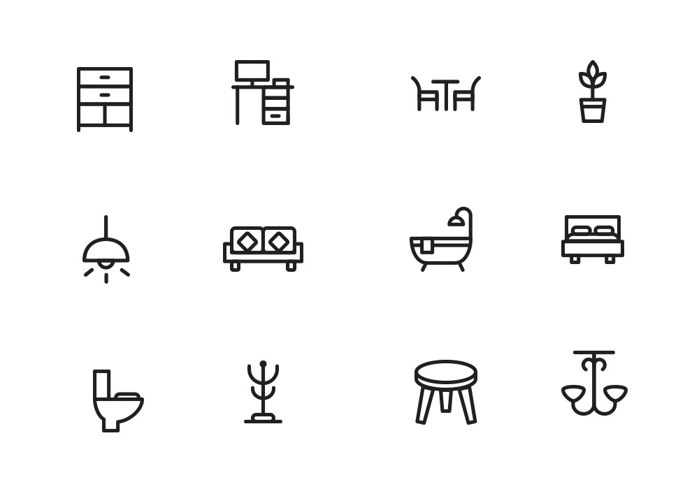 Home Decor & Furniture Icons