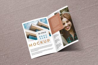 Bifold Brochure Mockup Template