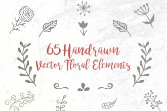 Free Vector Handdrawn Floral Elements