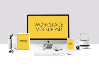 Workspace Mockup PSD