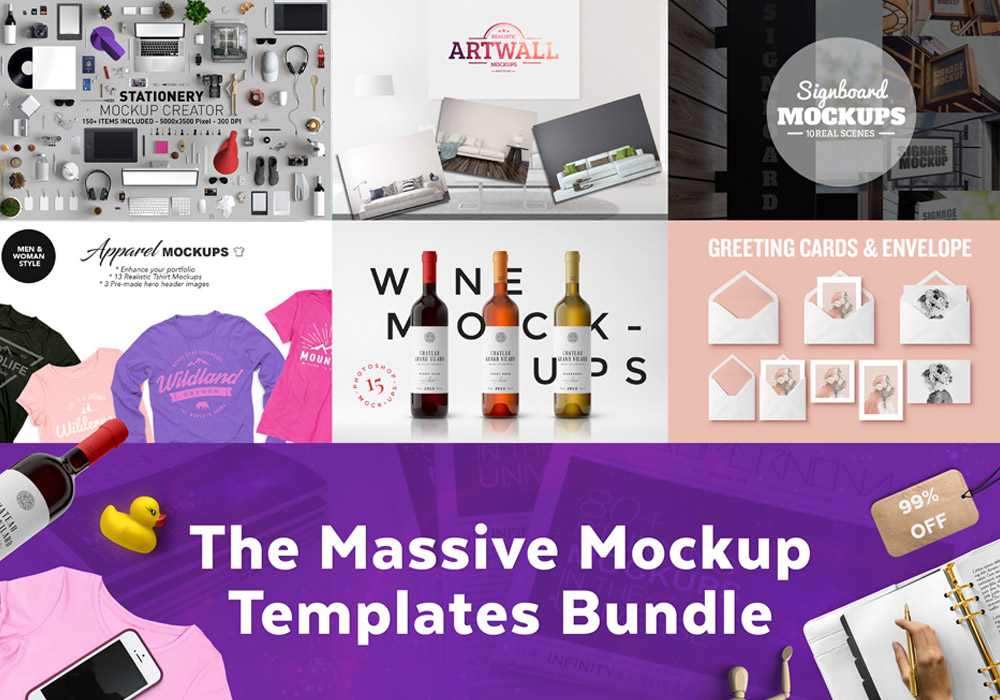 Massive Collection of Mockup Templates For Just $29