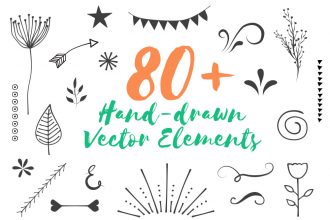 Free 80 Handdrawn Vector Elements