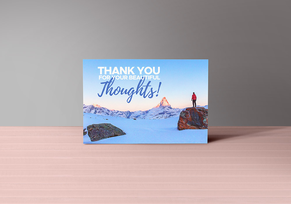 Thank You Notes Card Mockup PSD