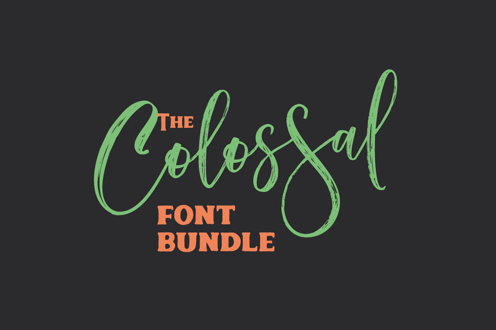 The Colossal Font Bundle: 27 High-Quality Fonts