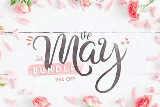 Buy May Fonts & Graphics Bundle