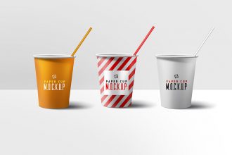 Paper Cup Mockup PSD