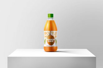 Juice Bottle Mockup PSD