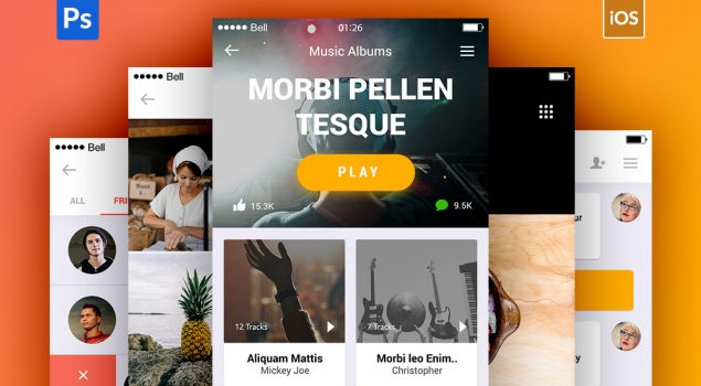 Appify Mobile App UI Kit PSD