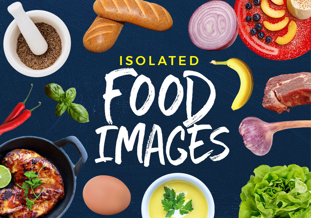 30 Isolated Food Images