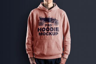 Male Hoodie Mockup PSD