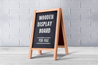 Wooden Menu Display Board