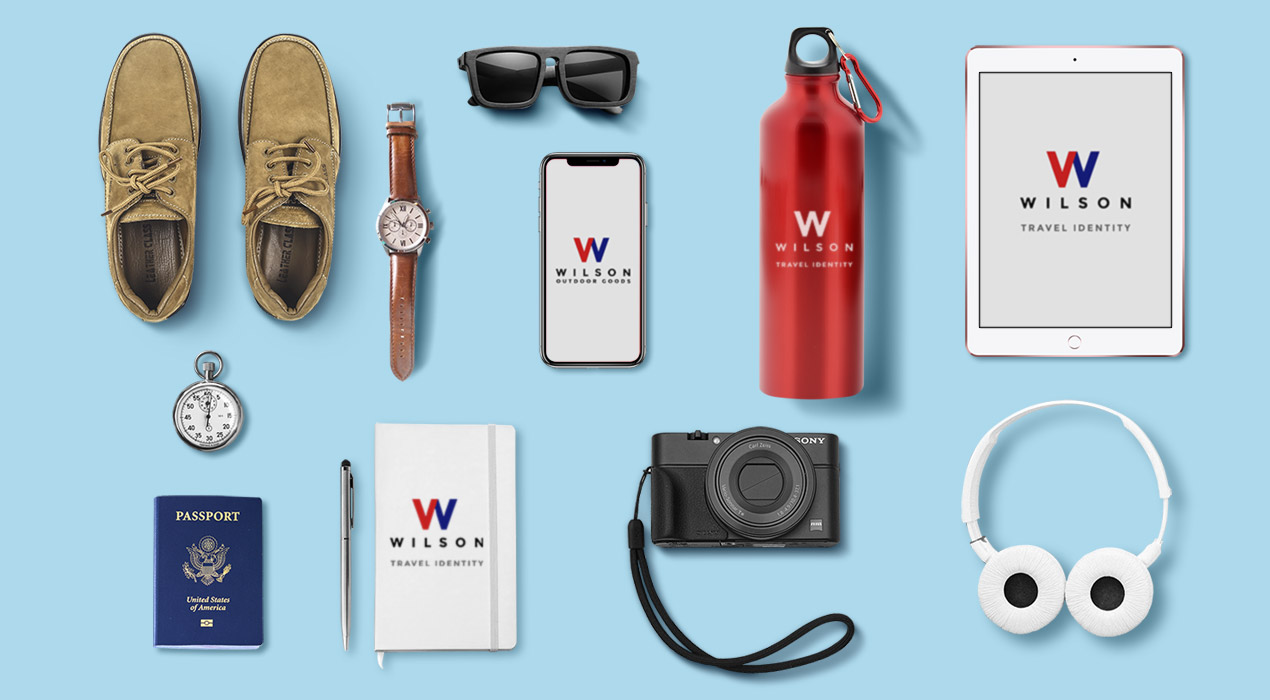 Travel Identity Mockup PSD