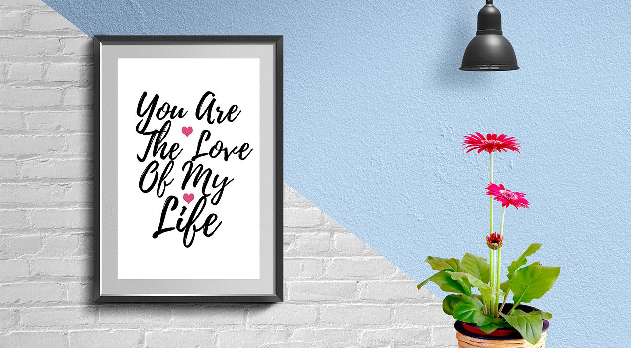 Wall Frame And Poster Mockup PSD