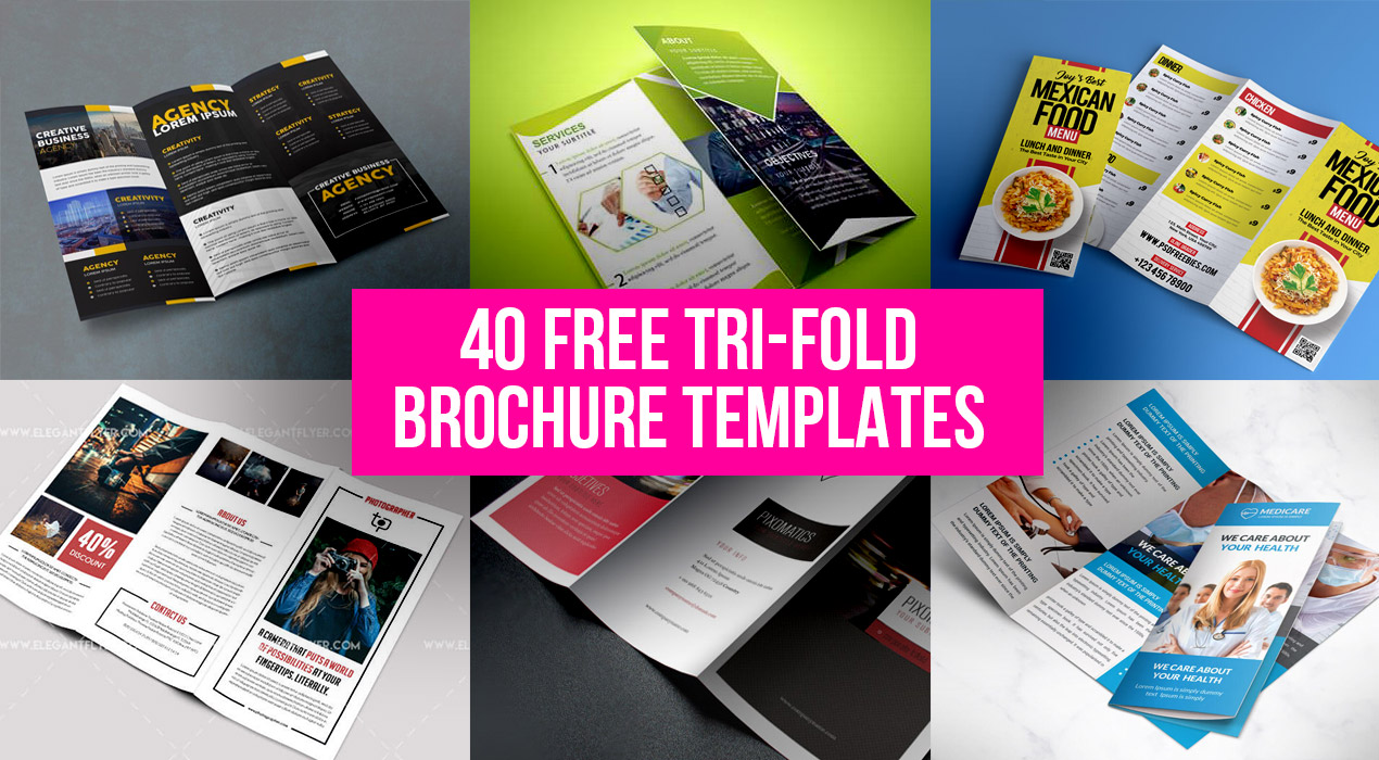 40 Free Professional Tri-fold Brochures for Business