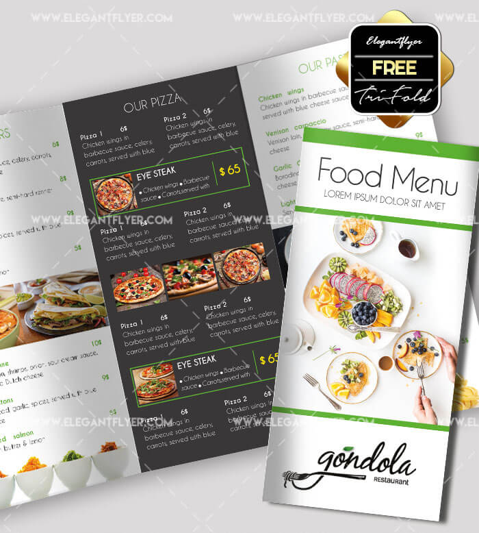 Restaurant Brochure Template in PSD 