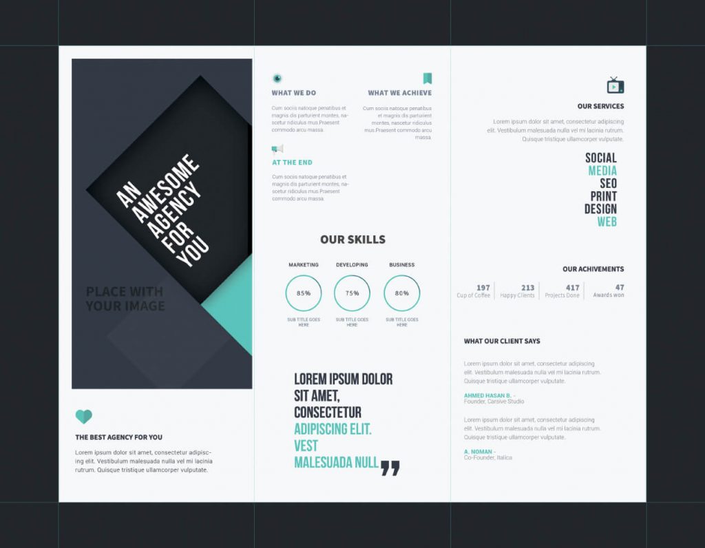 Free Tri-fold Brochure Template 