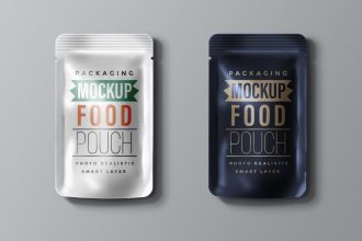 Food Packaging Pouch Mockup PSD