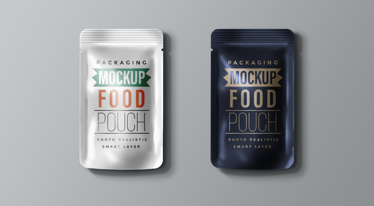 Food Packaging Pouch Mockup PSD