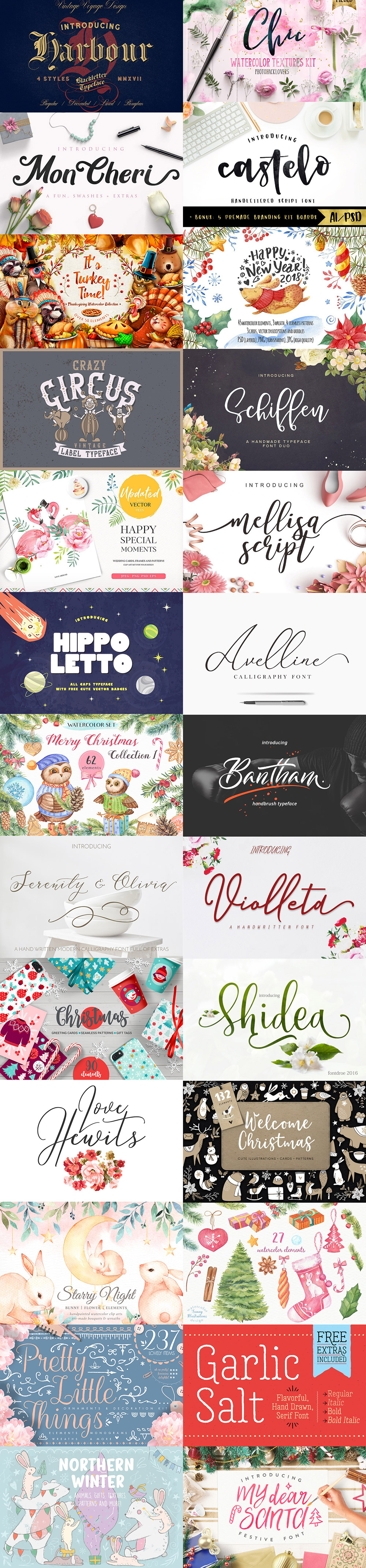 November Fonts & Graphics Bundle