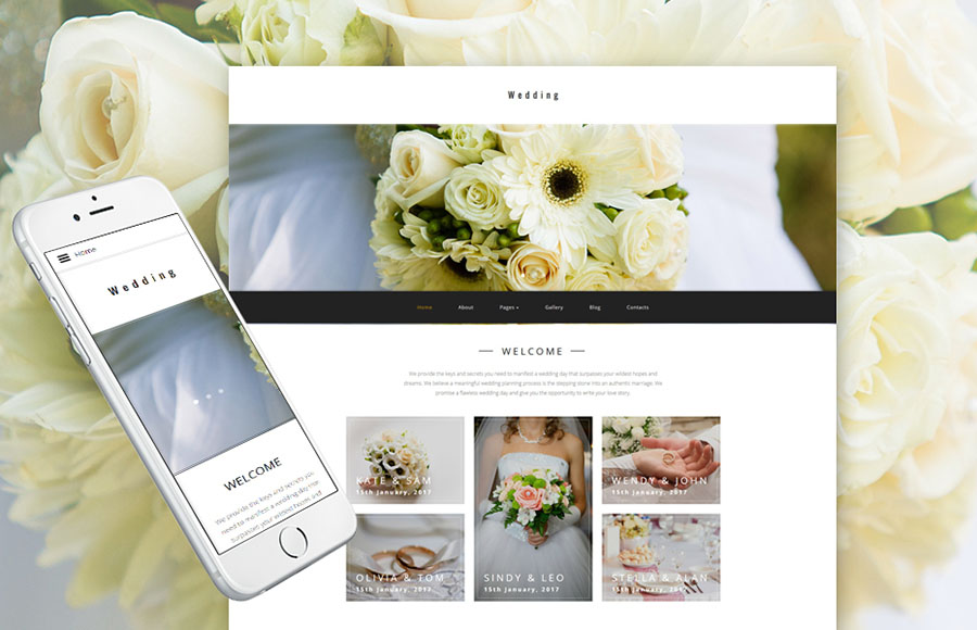 Wedding Planner Joomla Template 