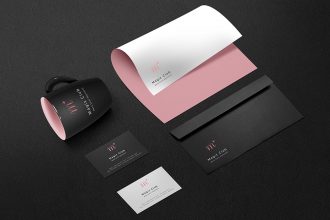 Dark Branding PSD Mockup