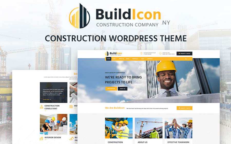 BuildIcon - Construction Company WordPress Theme