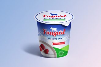 Yogurt Cup Mockup