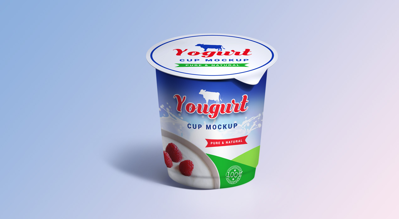 Yogurt Cup Mockup